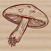 Colorful Mushroom Illustration A stylized illustration of a mushroom in various colors, suitable for digital use.