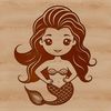 Magical Mermaid Illustration A vector illustration of a mythical mermaid in various poses.