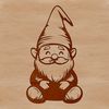 A mythical creature, inspired by traditional dwarfish figures, sitting in a stoic pose.
