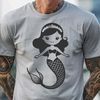 Free Vector Mermaid Artwork A mythical mermaid illustration in vector format.