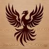 Mythical Bird Icon in Vector Format Mythical Phoenix symbol in vector format for clip art and design projects.