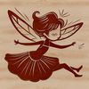 A mythical creature from a traditional fairy tale, illustrated in a simple vector design.