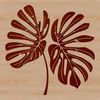 Nature-Inspired Vector Leaf Design A high-resolution vector illustration of a Monstera leaf with detailed texture and veins.