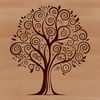Illustrative tree design in vector format, suitable for digital use and custom customization.