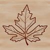 Free Vector Leaf Clip Art with Veins and Edges A high-quality vector illustration of a detailed maple leaf with veins and edges.