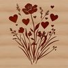 Hand-Drawn Floral Design A delicate illustration of a single wild flower in bloom.