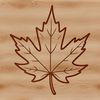 A stylish maple leaf illustration A high-quality illustration of a maple leaf, suitable for vector graphics and clip art projects.
