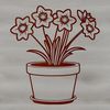 Fresh New Life in Bloom A simple illustration of a single daffodil flower in a small pot, symbolizing new life and renewal.
