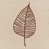 A high-resolution SVG illustration of a single leaf with detailed veins and edges.