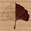 Rounded Edge Leaf Silhouette A single green leaf with rounded edges, suitable for digital design and printing.