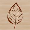 High-Resolution Leaf Design Vector A high-resolution digital illustration of a leaf, suitable for printing or cutting with a Cricut machine.