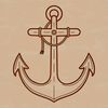 Nautical Anchor Vector Graphics Vector illustration of a set of anchors in a nautical theme.
