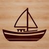 Simple Boat Illustration A simple SVG illustration of a boat with a flat bottom and pointed bow, suitable for vector art projects.