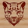 Detailed Big Cat Head Design Vector A detailed illustration of a ocelot's head, featuring its distinctive markings and facial features.