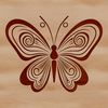 A colorful illustration of an ornate insect, specifically a butterfly, suitable for vector art and design projects.