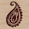 Ornate paisley pattern in vector format, suitable for various designs and applications.