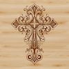 Symbolic Cross Icon in Vector Format Ornate cross symbolizing faith and spirituality in a vector format.