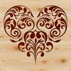 Ornate Heart Shape in SVG Format Ornate heart shape in vector design, suitable for various digital applications.