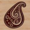 Elegant Paisley Pattern Vector Design Ornate paisley pattern vector design, suitable for clip art and cutting machine projects.