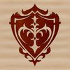 A detailed shield design with intricate patterns and designs, suitable for vector art and graphic projects.