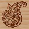 Paisley Embellishment SVG Design Ornate paisley shape for digital design, suitable for vector art projects.