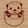 A realistic illustration of a wild otter with its fur and features accurately rendered.