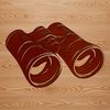 Outdoor Observation Tools Binoculars with adjustable lenses and a strap for outdoor use.