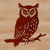 Realistic Owl Vector Graphics A detailed illustration of a perched owl, suitable for vector art and digital design.