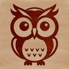 Cute Owl Vector Graphics A simple line drawing of an owl, suitable for vector design and cutting machine projects.