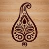 A detailed ornate paisley pattern design suitable for vector art.