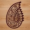 Beautiful Vector Paisley Art Ornate paisley design with intricate patterns, suitable for vector art projects.