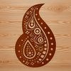 Free Downloadable Paisley Embellishment SVG A classic ornate paisley design element.