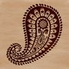 An SVG design featuring a classic paisley motif suitable for various applications.