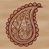 An intricate geometric pattern resembling the traditional paisley motif in a scalable format.