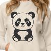 Giant Panda Vector Design A detailed illustration of a wild animal, specifically a giant panda, created as a vector graphic.