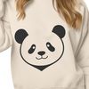 Free Panda Vector Art An outline-style vector graphic of a giant panda in a forest setting, suitable for editing or printing.