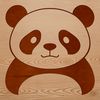 Wildlife Panda SVG Design A detailed illustration of a giant panda in a natural habitat, suitable for vector design.