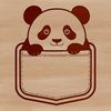 Adorable Giant Panda Vector Art A stylized illustration of a giant panda, suitable for digital design projects.