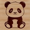 Panda Illustration in Natural Habitat A high-quality digital illustration of a panda in a natural habitat.