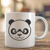 Panda Clip Art Vector Design A digital illustration of a wild panda in a natural environment.