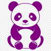 Adorable Giant Panda Vector Graphic A high-resolution vector graphic image of a single panda animal.