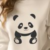 Cute Giant Panda Vector Illustration A detailed vector illustration of a giant panda in its natural habitat.