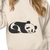 Sleeping Panda SVG Graphic A simple illustration of a sleeping wild animal, specifically a panda, in vector format.
