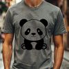 Free Vector Art of a Giant Panda SVG illustration of a wild animal, a giant panda, designed for vector graphics and digital art.