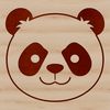 Neutral Panda Illustration Illustrated panda in a neutral background, suitable for vector art designs.