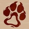Vector graphic illustration of multiple paw prints with distinctive textures.