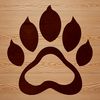 A collection of animal paw prints in various designs and patterns, ideal for crafting and design projects.