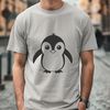Whimsical Penguin Clip Art Design Free to Download A stylized illustration of a penguin, created as a vector graphic for various digital uses.