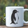 Free Bird Icon Design SVG Format A graphic representation of a penguin animal in digital form.