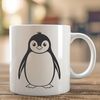 Vector Bird Design PNG Download A simple vector illustration of a penguin animal, suitable for digital design projects.